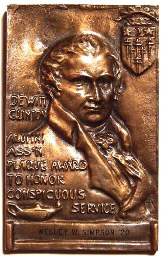 James W. Parker Museum Cast Bronze Sculpted Portrait Plaque
